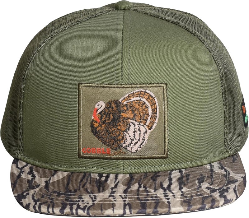EDTREK Outdoorsman Pro Trucker Breathable Mesh Performance Cap - Flat Brim Snapback Hat - Image 1